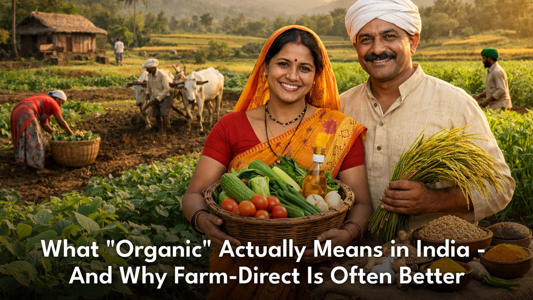 What "Organic" Actually Means in India - And Why Farm-Direct Is Often Better