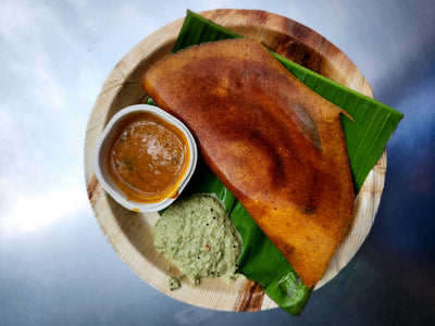 Multi Millet Dosa with Coconut Chutney