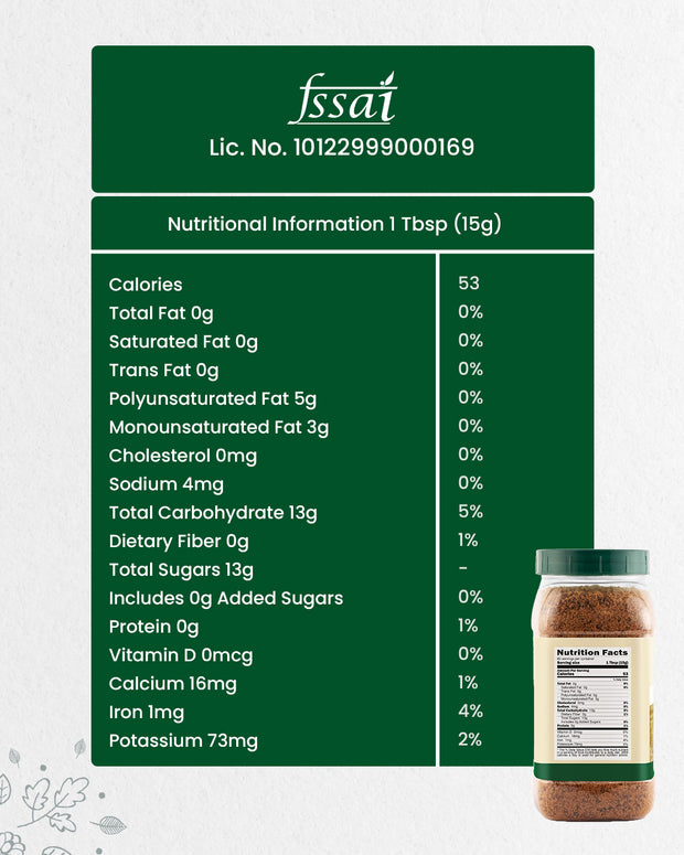 Farmveda Jaggery Powder | Natural Sweetener from Sugarcane Juice | No Chemicals or Preservatives | Iron Rich | Traditional Gud Powder | Healthy Sugar Alternative