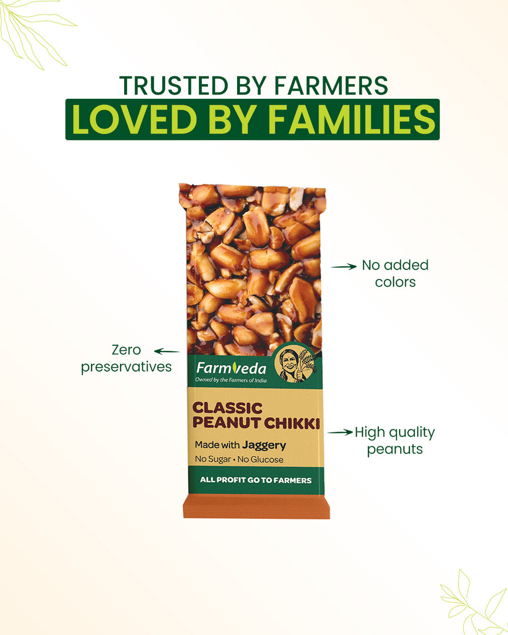Jaggery Peanut Chikki (Pack of 30)