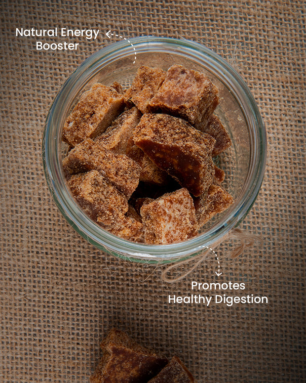 Farmveda Kohlapuri Jaggery Cubes| Natural, Unrefined & Chemical-Free | Desi Gud | Energy Booster & Iron Rich | 100% Natural | Farm Sourced