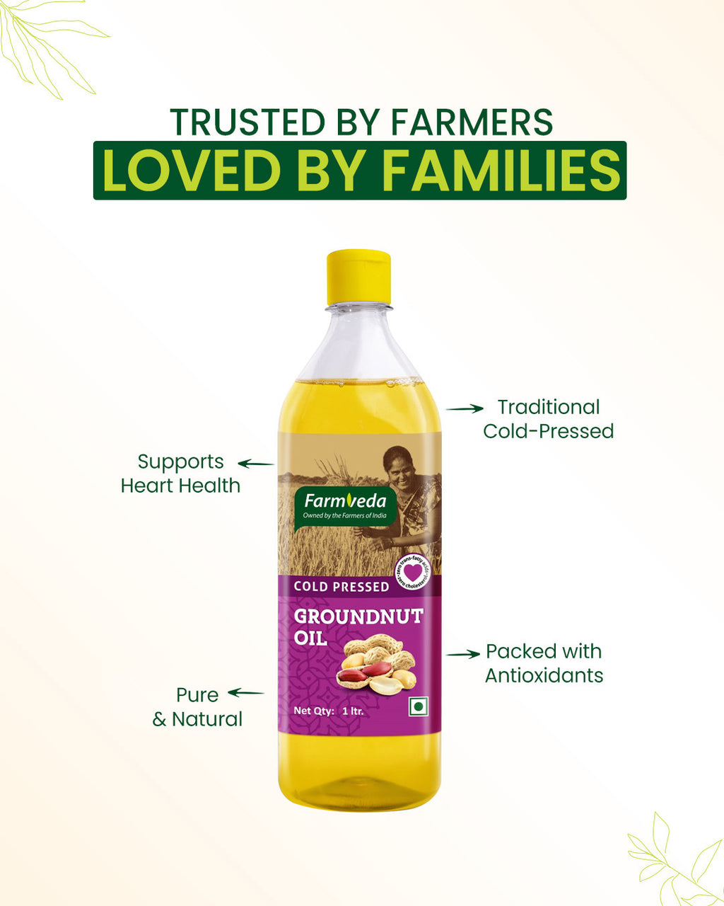 Groundnut Oil (Cold Pressed) - 500 ml