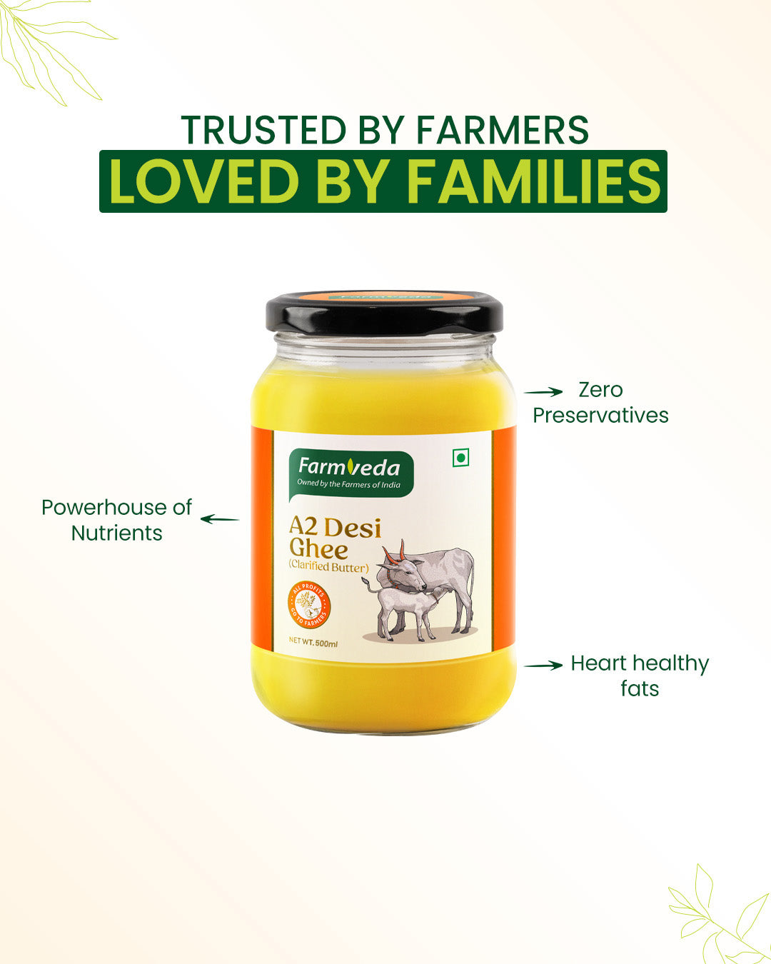 A2 Desi Cow Ghee- 500ml