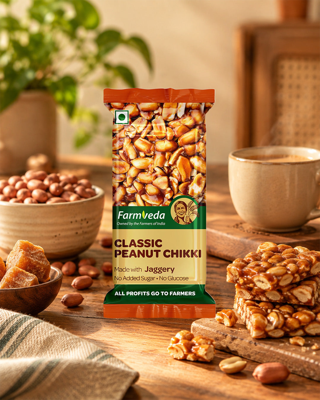 Jaggery Peanut Chikki (Pack of 30)