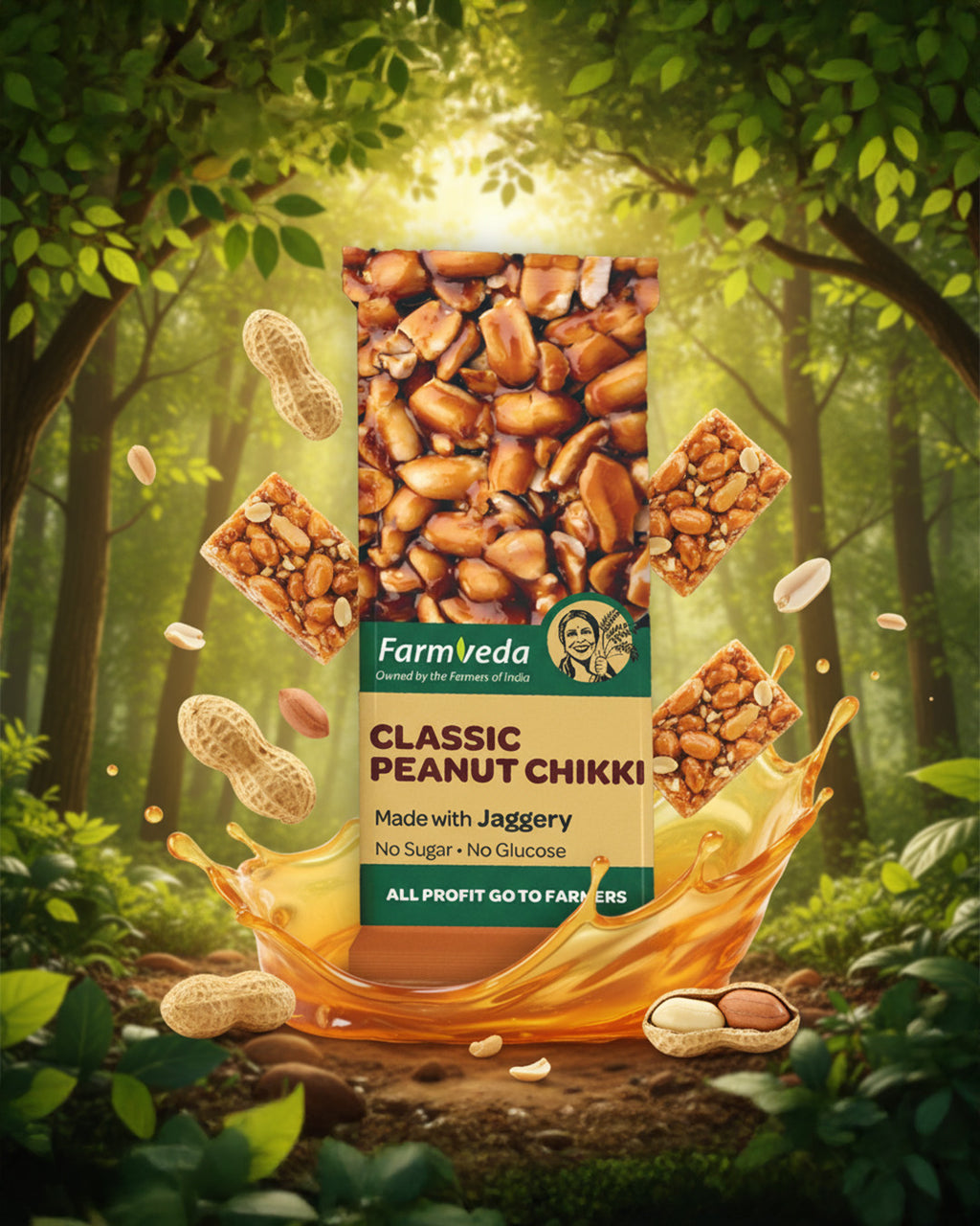 Jaggery Peanut Chikki (Pack of 30)
