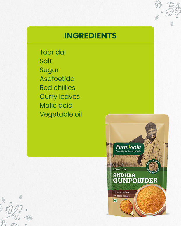 Farmveda Andhra Gunpowder- Naturally Grown Spice Blend