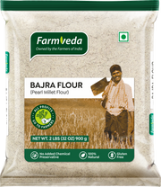 Farmveda Bajra Flour – Stone-Ground Pearl Millet Atta | Gluten-Free & High Fiber | 100% Natural