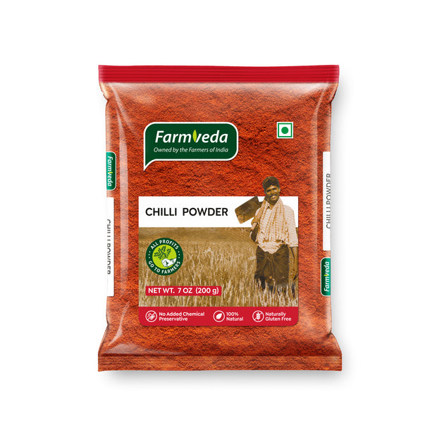 Farmveda Chilli Powder – Pure, Spicy & Natural | No Artificial Colors or Additives