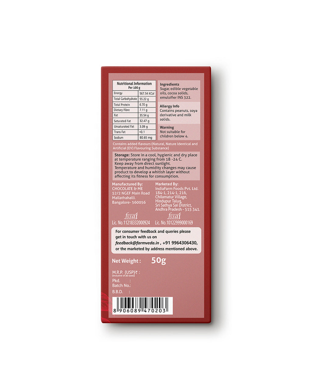 Roasted Peanut Chocolate - Pack of 2