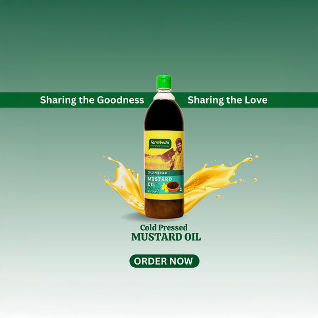 Farmveda Cold Pressed Mustard Oil - Healthy, Flavorful & Aromatic