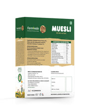 Farmveda Muesli | With Nuts and Seeds | 100% Natural Ingredients| 40% Of Daily Protein Needs| 350gm Pack