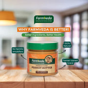 Farmveda Unsweetened Peanut Butter (Creamy) | No Preservative