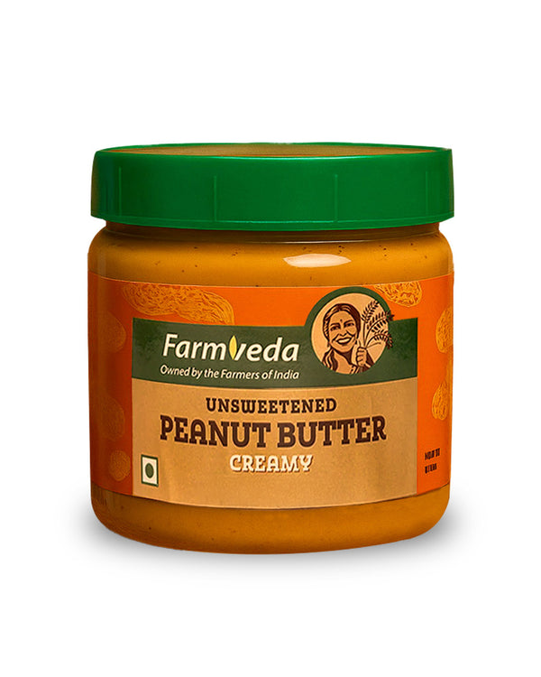 Unsweetened Peanut Butter (Creamy) -320 gm