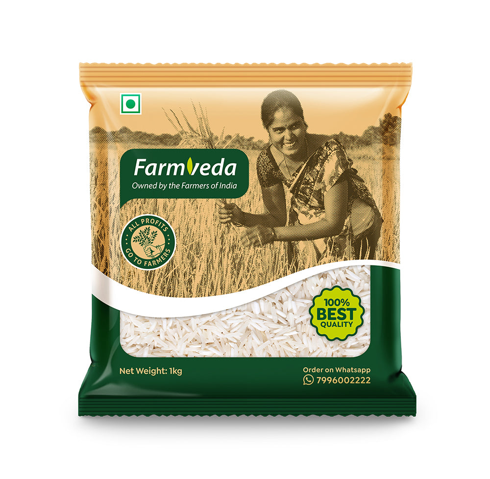 FarmVeda Pure Basmati Rice - 1 kg