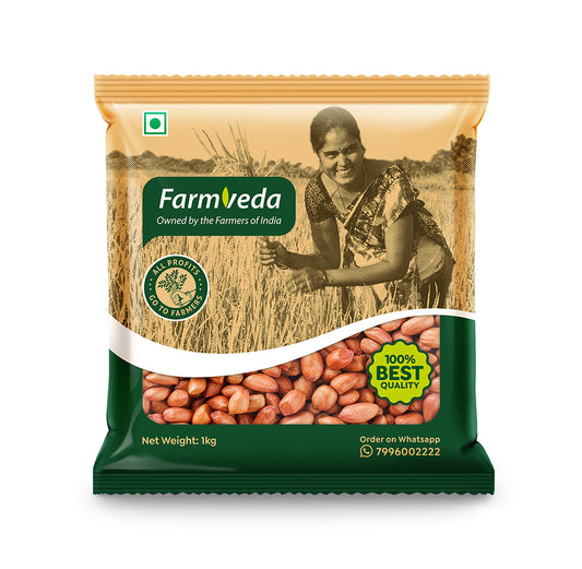 Farmveda Raw Groundnut: Naturally Nutty Goodness (1Kg)