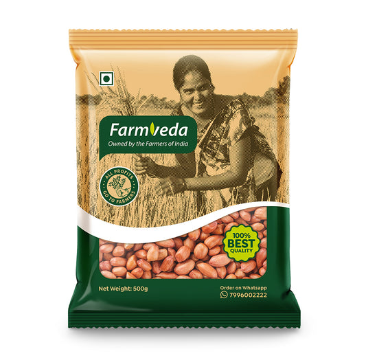 Farmveda Raw Groundnut: Naturally Nutty Goodness (500gm)