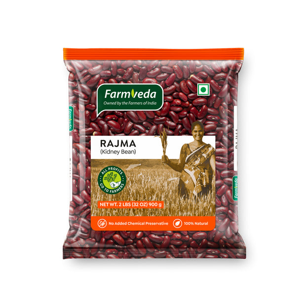 Farmveda Rajma Chitkabra – Premium Kidney Beans | Protein-Rich | 100% Natural
