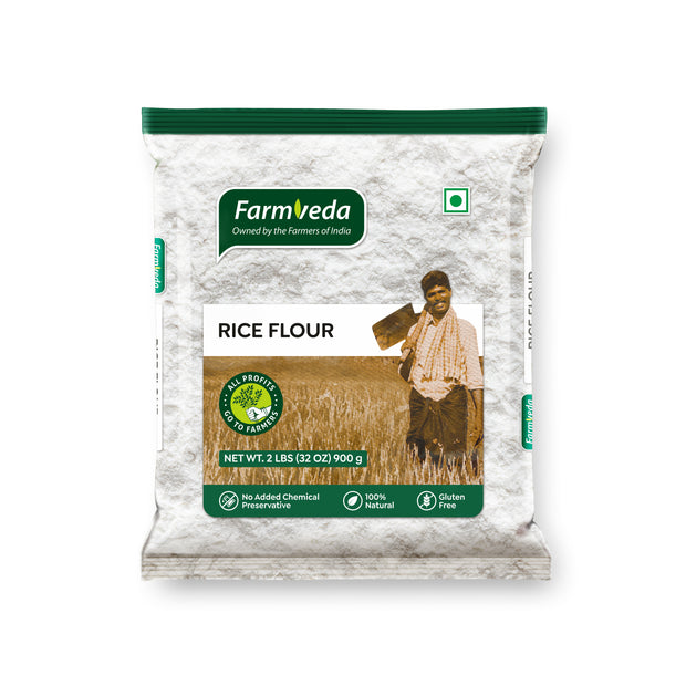 Farmveda Rice Flour – Fine Ground | Gluten-Free & 100% Natural | Ideal for Idiyappam, Dosas & Sweets