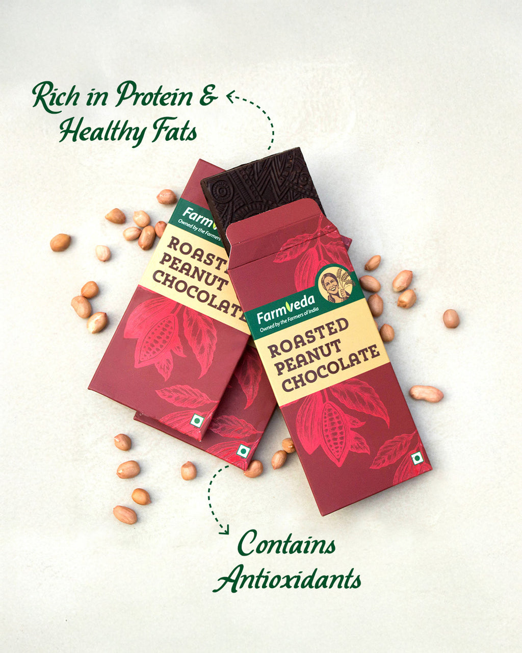 Roasted Peanut Chocolate - Pack of 2