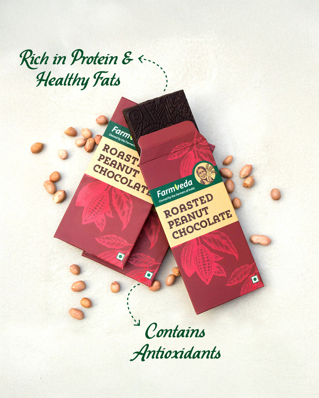 Roasted Peanut Chocolate - Pack of 2