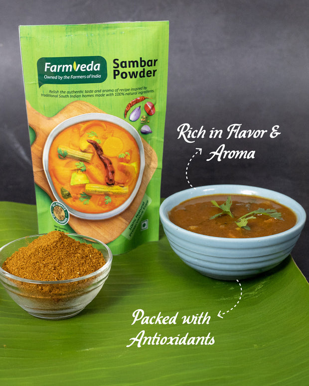 Farmveda Sambar Powder | Homemade South Indian Sambar| 100% Authentic Flavour