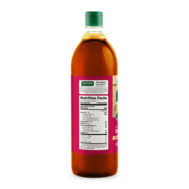 Farmveda Cold-Pressed Sesame Oil – Wood-Pressed & 100% Natural | Rich in Calcium & Antioxidants