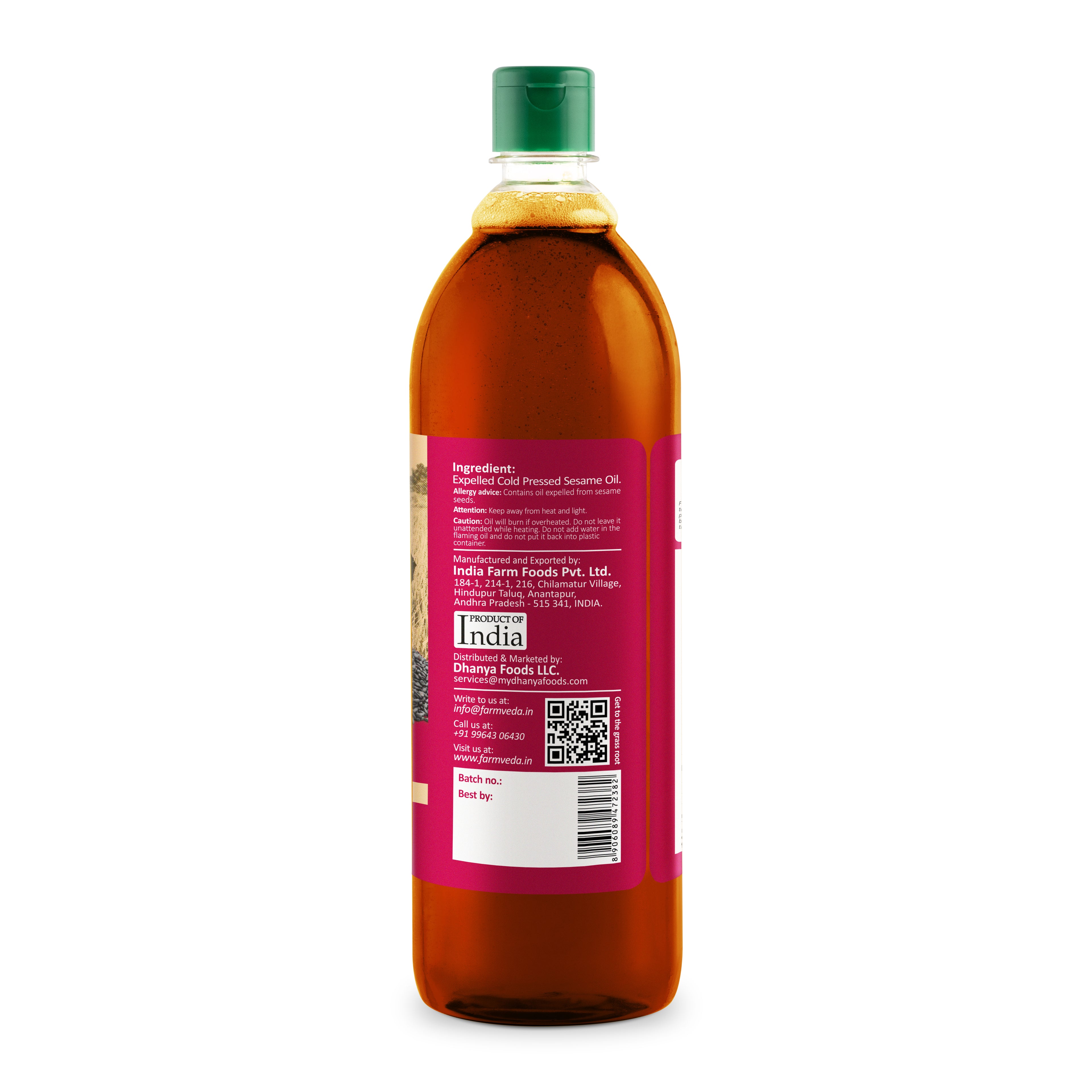 Sesame Oil (Cold Pressed) - 1 Ltr