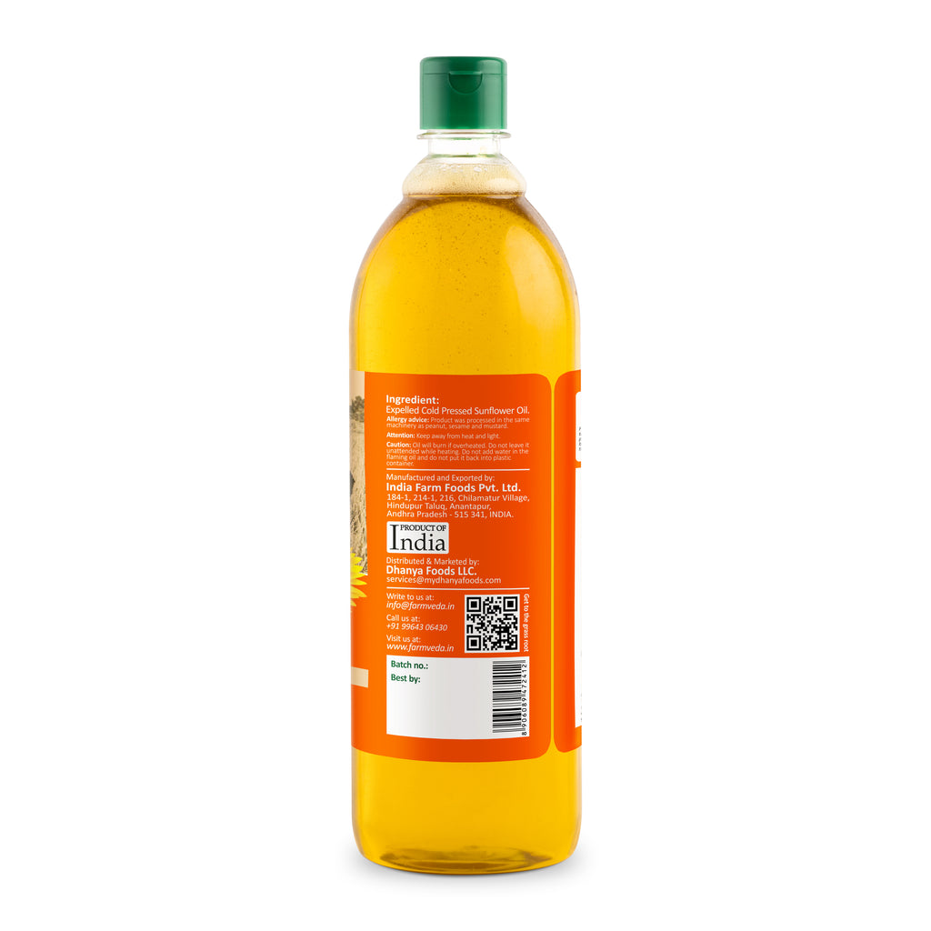 Sunflower Oil (Cold Pressed) - 1 Ltr